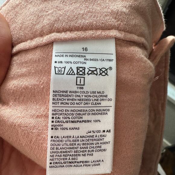 NWT Old Navy Slouchy Cropped Cotton Pants - Picture 6 of 6